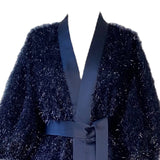 Knitted Lurex Cardigan/Coat Dress